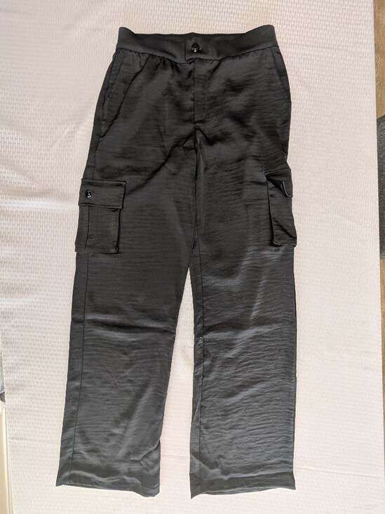 G by Giuliana Pants - G By Giuliana Black Label Women's Black Straight Leg Cargo Trousers Size 2 New
